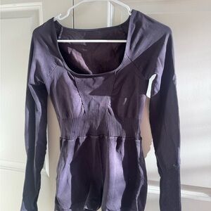 FP Movement by Free People Long Sleeve Jumpsuit - Dark Purple